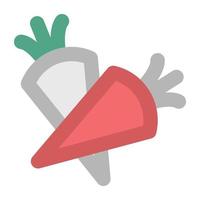 Trendy Carrots Concepts vector