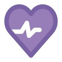 Trendy Heartbeat Concepts vector