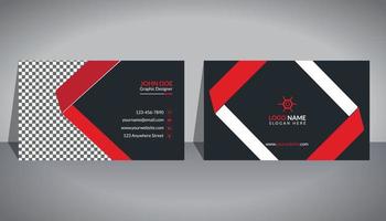 Professional business card design vector