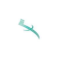 Toothbrush icon logo design template illustration vector