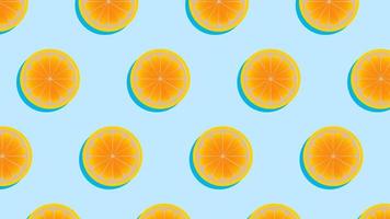 Hello summer. Summer banner with a background of orange slices. You can use it to advertise a sale. vector