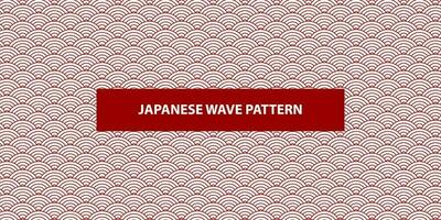 fondo de patrón de onda japonesa vector