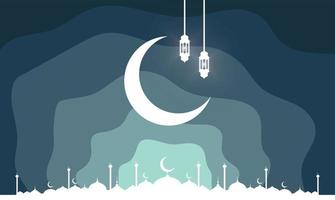 realista ramadan kareem plano eid al-fitr ilustración mubarak fondos de pantalla hari raya aidilfitri vector