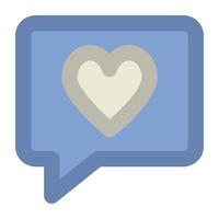 conceptos de chat de amor vector