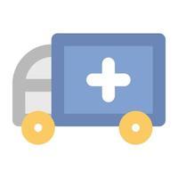 Trendy Ambulance Concepts vector