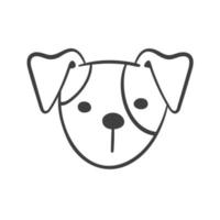 Lines of the faces of various breeds of dogs decorate coloring book for kids vector