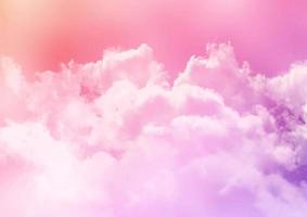 Sugar cotton candy clouds background