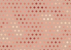 diamond pattern background with rose gold foil texture vector