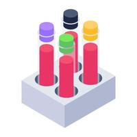 Trendy icon of blood test, editable vector