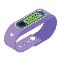 An icon design of smartband in editable style vector