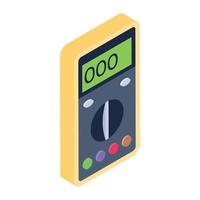 An icon design of digital multimeter, editable vector