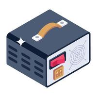 An icon design of power supply unit, editable vector