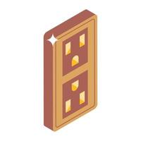 Editable design of wall socket icon vector