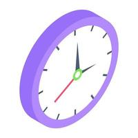 A beautiful design icon of wall clock vector