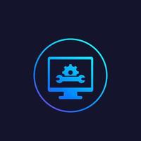 Support, service icon vector