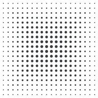 halftone vector background with black dots on white