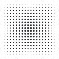 halftone vector background with black dots on white