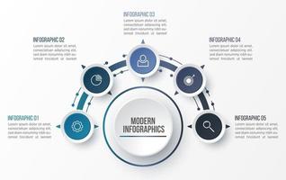 Vector 3D infographic template for presentation. Business data visualization. Abstract elements. Creative concept for infographic.