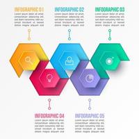 Vector 3D infographic template for presentation. Business data visualization. Abstract elements. Creative concept for infographic.