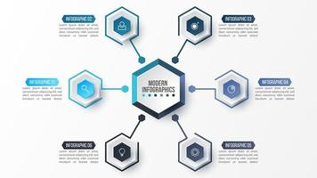 Vector 3D infographic template for presentation. Business data visualization. Abstract elements. Creative concept for infographic.