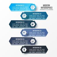 plantilla infográfica vectorial 3d para presentación. visualización de datos comerciales. elementos abstractos concepto creativo para infografía. vector