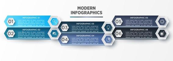 plantilla infográfica vectorial 3d para presentación. visualización de datos comerciales. elementos abstractos concepto creativo para infografía. vector