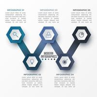 Vector 3D infographic template for presentation. Business data visualization. Abstract elements. Creative concept for infographic.