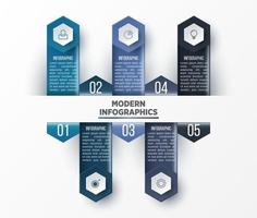 Vector 3D infographic template for presentation. Business data visualization. Abstract elements. Creative concept for infographic.