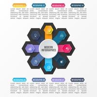 Vector 3D infographic template for presentation. Business data visualization. Abstract elements. Creative concept for infographic.