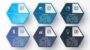 Vector 3D infographic template for presentation. Business data visualization. Abstract elements. Creative concept for infographic.