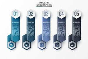 Vector 3D infographic template for presentation. Business data visualization. Abstract elements. Creative concept for infographic.