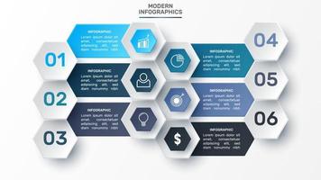 Vector 3D infographic template for presentation. Business data visualization. Abstract elements. Creative concept for infographic.