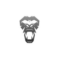 plantilla de icono de vector de diseño de logotipo de gorila