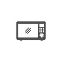 Microwave oven icon logo design template vector