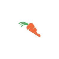 Carrot icon logo flat design template vector