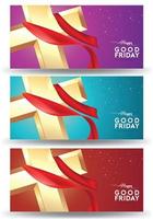 Good Friday vector Illustration Background for greeting card, poster - Translation of text , Good Friday