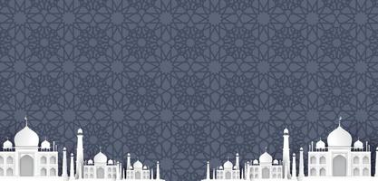 blank mosque text background, modern elegant islamic design vector