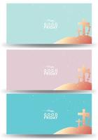 Good Friday vector Illustration Background for greeting card, poster - Translation of text , Good Friday