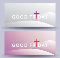 Good Friday vector Illustration Background for greeting card, poster - Translation of text , Good Friday