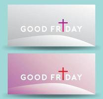 Good Friday vector Illustration Background for greeting card, poster - Translation of text , Good Friday