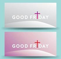 Good Friday vector Illustration Background for greeting card, poster - Translation of text , Good Friday