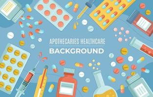 Modern Apothecaries Healthcare Lab Background vector