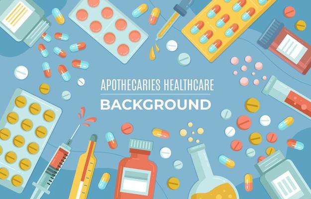 Modern Apothecaries Healthcare Lab Background