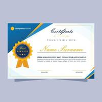 Certificates of Achievements for Seminar University Templates vector