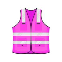 Safety reflective vest icon sign flat style design vector illustration.