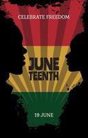 Celebrate Freedom Day of Juneteenth vector