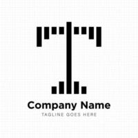 Logo Design with Letter T and Plane Combination. Good for corporate or brand identity vector