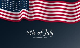 American Independence Day Background. Fourth of July. vector