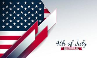 American Independence Day Background. Fourth of July. vector