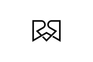 Initial Letter RR Logo Design vector